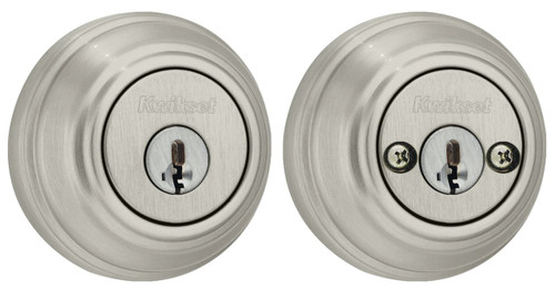 Kwikset 985-15 Satin Nickel Double Cylinder Deadbolt