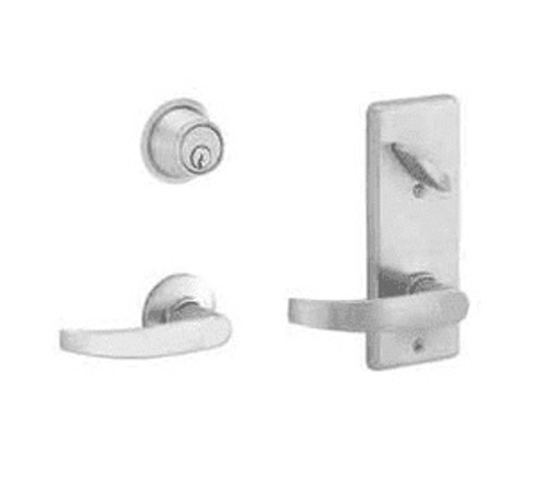 Schlage S210PD-NEP-625 Bright Chrome Entrance Single Locking Interconnected Neptune Handle