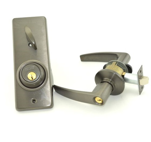 Schlage S251PD-JUP-613 Oil Rubbed Bronze Entrance Double Locking Interconnected Jupiter Handle