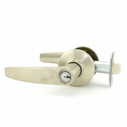 Schlage S51PD-JUP-619 Satin Nickel Jupiter Keyed Entry Handle