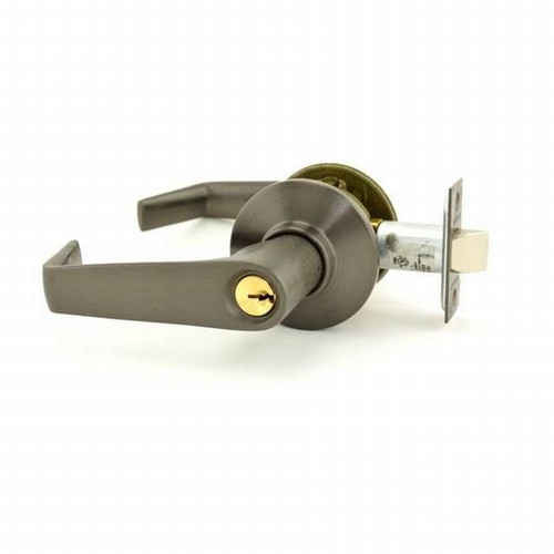 Schlage S80PD-SAT-613 Oil Rubbed Bronze Storeroom Lock Saturn Handle