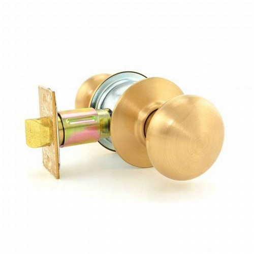 Schlage A25D-PLY-606 Satin Brass Exit Lock Plymouth Handle