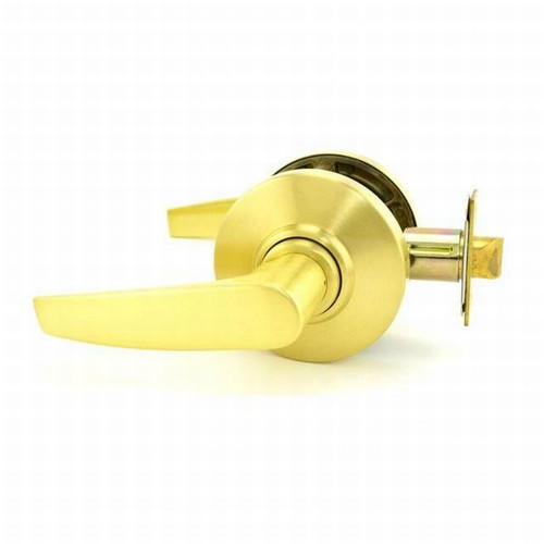 Schlage AL25D-JUP-606 Satin Brass Exit Lock Jupiter Handle