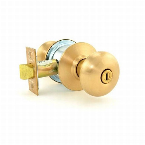 Schlage A40S-PLY-606 Satin Brass Plymouth Privacy Handle