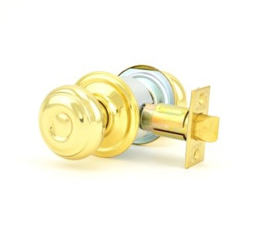 Schlage A30D-GEO-605 Bright Brass Patio Lock Georgian Handle