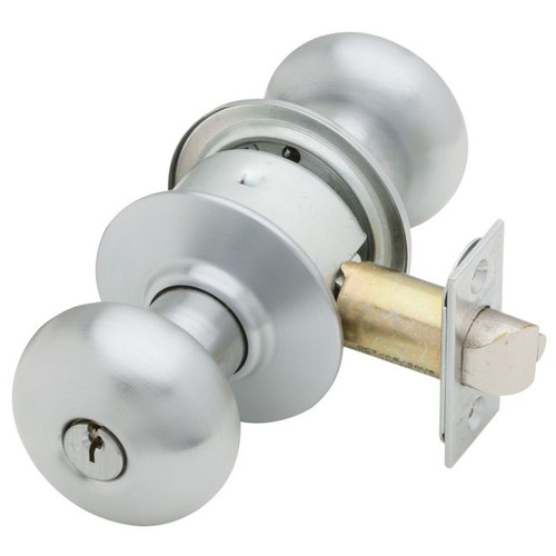 Schlage A85PD-PLY-626 Satin Chrome Faculty Restroom Lock Plymouth Handle