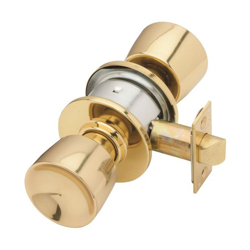 Schlage A30D-TUL-605 Bright Brass Patio Lock Tulip Handle
