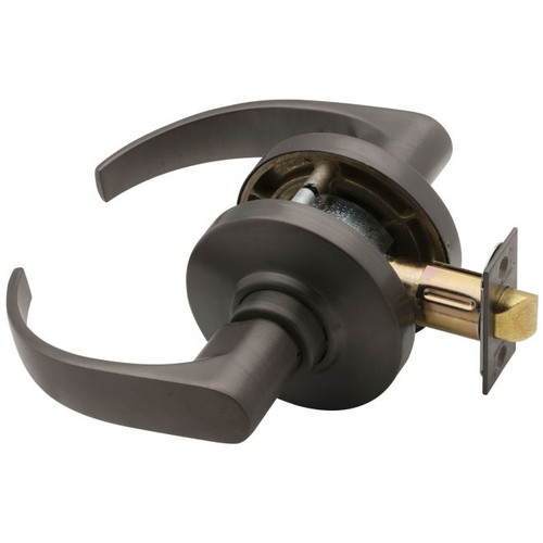 Schlage AL25D-NEP-609 Antique Brass Exit Lock Neptune Handle