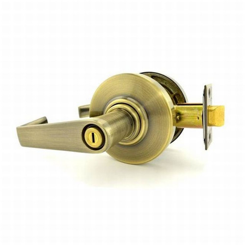Schlage AL40S-SAT-609 Antique Brass Saturn Privacy Handle