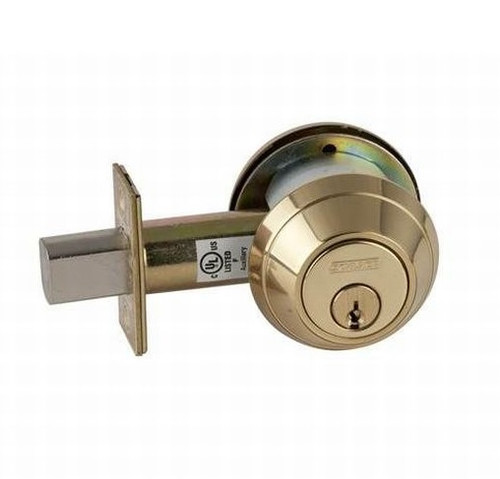 Schlage B662P-606 Satin Brass Double Cylinder Deadbolt