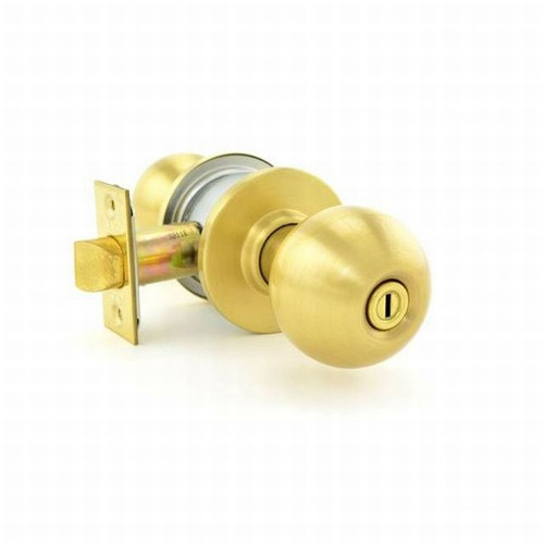 Schlage A40S-ORB-606 Satin Brass Orbit Privacy Handle