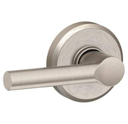 Schlage F10BRW619GSN Satin Nickel Passage Broadway Style Lever with Greyson Rose