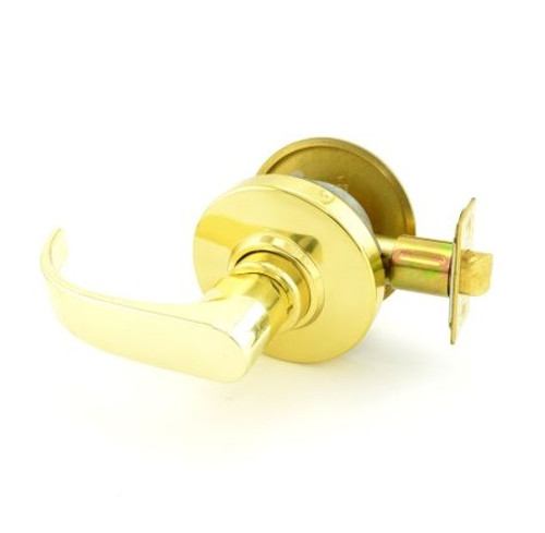 Schlage AL25D-NEP-605 Bright Brass Exit Lock Neptune Handle