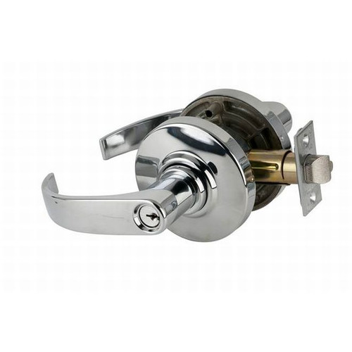 Schlage AL53PD-NEP-625 Bright Chrome Neptune Keyed Entry Handle