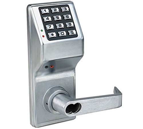 Alarm Lock DL2800IC-US26D Satin Chrome Trilogy Electronic Digital Lever Lock Interchangeable Core
