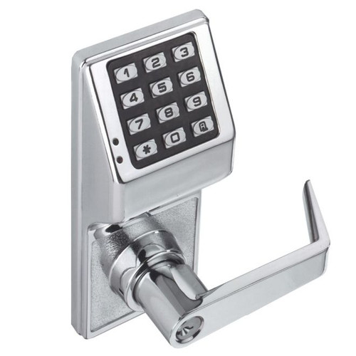 Alarm Lock DL2700WP-US26D Satin Chrome Trilogy Weather Proof Electronic Digital Lever Lock