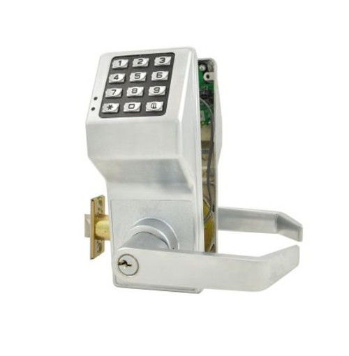 Alarm Lock DL5200-US26D Satin Chrome Trilogy Electronic Double Sided Digital Lever Lock