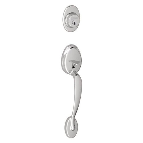 Schlage F60PLY625VLA Polished Chrome Plymouth Handle Set with Avila Handle