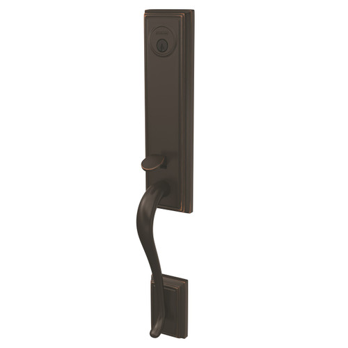 Schlage FCT92ADD716 Aged Bronze Addison Dummy Handleset (Exterior Side Only)