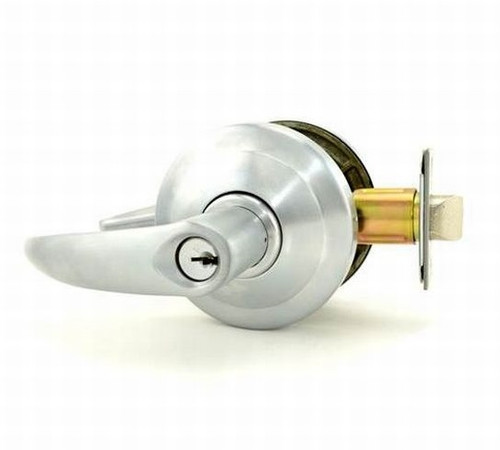 Schlage AL50PD-OME-626 Satin Chrome Office Lock Omega Handle