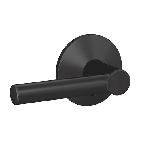 Schlage FC21BRW622KIN Broadway Lever with Kinsler Rose Passage and Privacy Lock Matte Black Finish