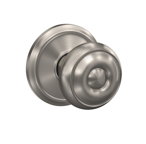 Schlage FC21GEO619ALD Georgian Knob with Alden Rose Passage and Privacy Lock Satin Nickel Finish