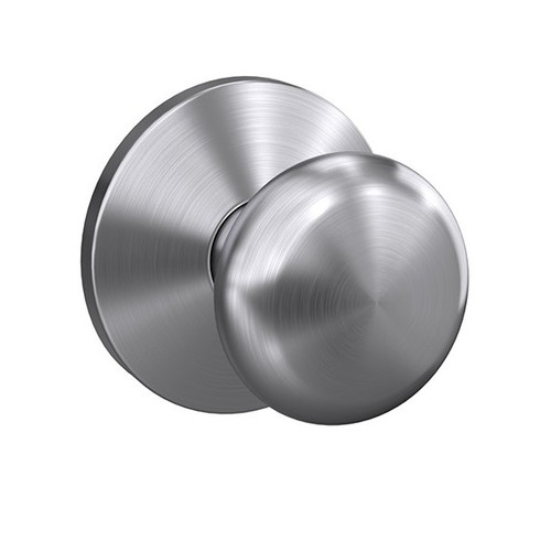 Schlage FC172PLY626KIN Plymouth Knob with Kinsler Rose Non Turning Dummy Lock Satin Chrome Finish