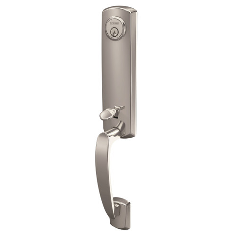 Schlage FCT92GRW625 Polished Chrome Greenwich Dummy Handleset (Exterior Side Only)