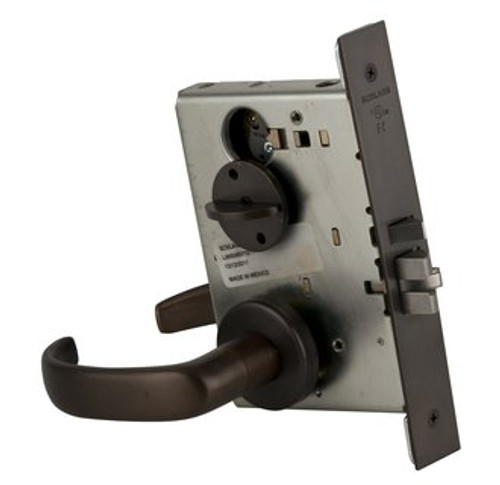 Schlage L9044-643E Aged Bronze Mortise Privacy with Coin Turn with Your Choice of Handle and Rose