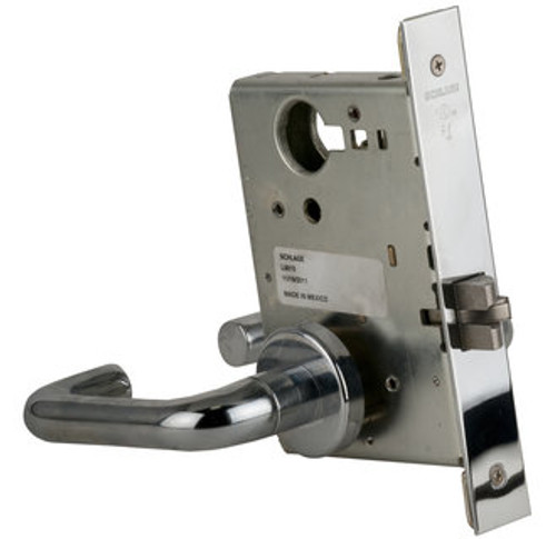 Schlage L9010-625 Polished Chrome Mortise Passage with Your Choice of Handle and Rose