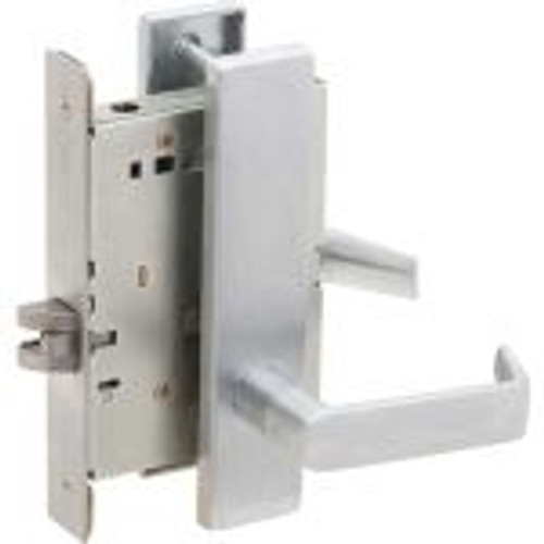 Schlage L9010-606 Satin Brass Mortise Passage with L Escutcheon and Your Choice of Handle