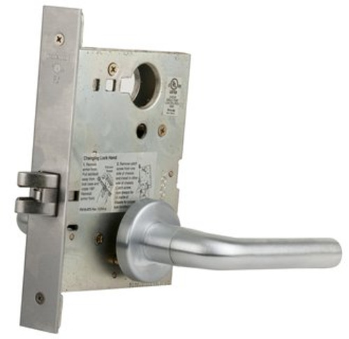 Schlage L9010-626 Satin Chrome Mortise Passage with Your Choice of Handle and Rose