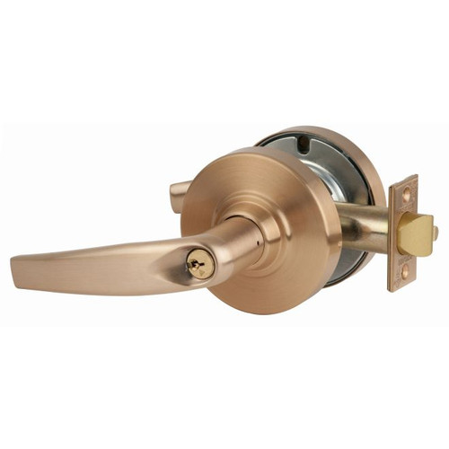 Schlage ND75PD-ATH-612 Satin Bronze Classroom Security Lock Athens Lever