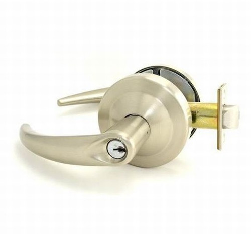 Schlage ND80PDEU-OME-619 Satin Nickel Omega Electrically Unlocked Lever