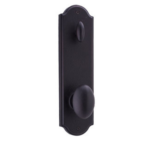 Weslock 7604M-1 Oil Rubbed Bronze Stonebriar/Wiltshire Single Cylinder Interconnected Handleset Durham Knob (Interior Side Only)