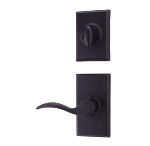 Weslock 7800H-1 Oil Rubbed Bronze Aspen  Single Cylinder Handleset Carlow Lever (Interior Side Only)