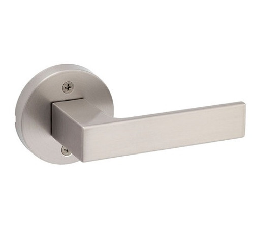 Kwikset 788SALRDT-15 Satin Nickel Singapore Half Dummy Lever with Round Rose