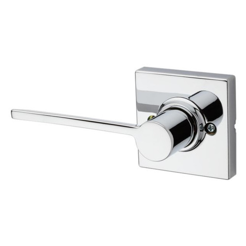 Kwikset 488LRLSQTLH-26 Left Hand Polished Chrome Half Dummy Ladera Lever with Square Rose