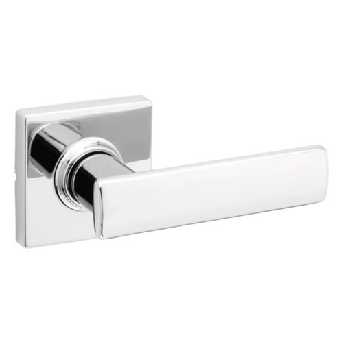 Kwikset 200BRNLSQT-26 Polished Chrome Passage Breton Lever with Square Rose