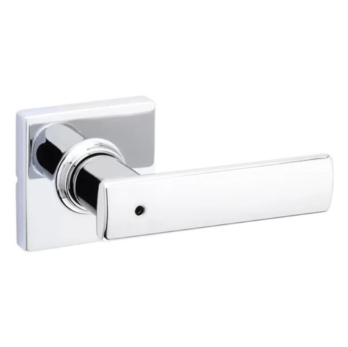 Kwikset 300BRNLSQT-26 Polished Chrome Privacy Breton Lever with Square Rose