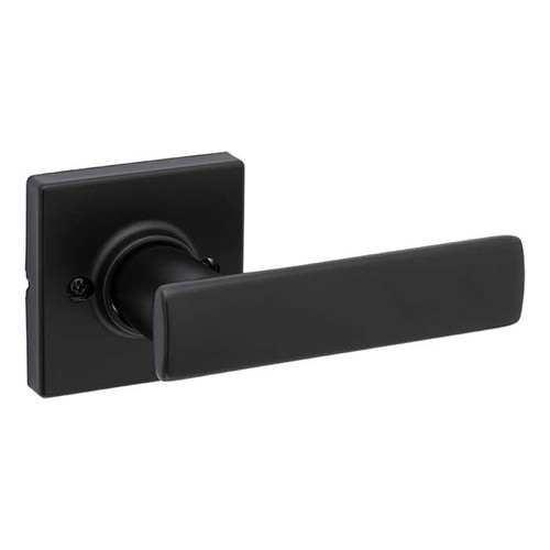 Kwikset 488BRNLSQT-514 Iron Black Half Dummy Breton Lever with Square Rose