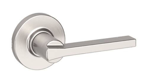 Kwikset 200CSLRDT-15 Satin Nickel Passage Casey Lever with Round Rose