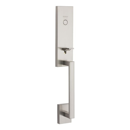 Kwikset 819VNHLIP-15 Dummy Vancouver Exterior Handleset Satin Nickel Finish