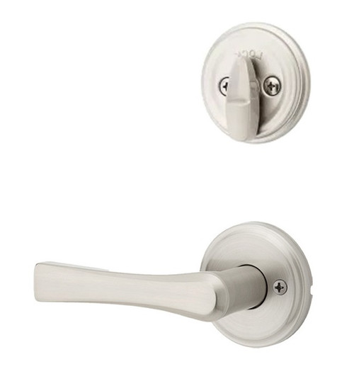 Kwikset 966KAL-15 Satin Nickel Katella Lever Single Cylinder Handleset (Interior Side Only)