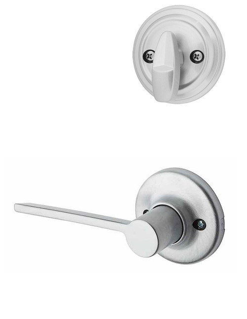 Kwikset 966LRLRDTRH-26D Right Hand Satin Chrome Ladera Lever Single Cylinder Handleset (Interior Side Only)