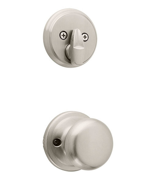 Kwikset 971H-15 Single Cylinder Interior Hancock Knob Trim Satin Nickel Finish