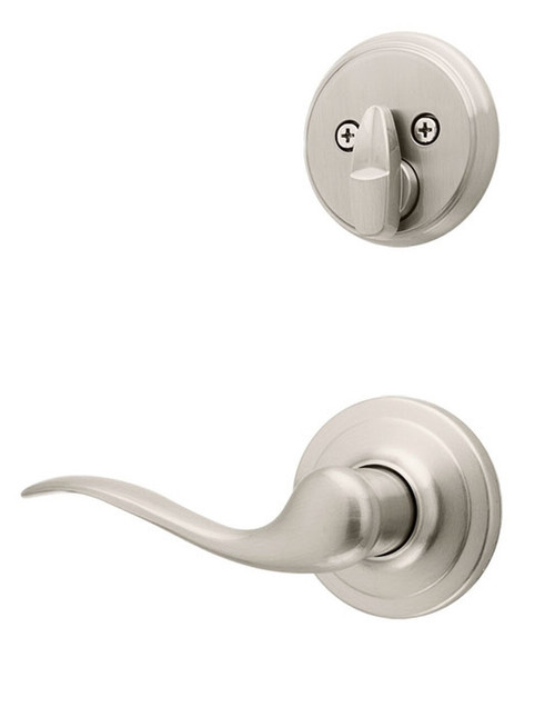 Kwikset 971TNLRH-15 Right Hand Single Cylinder Interior Tustin Lever Trim Satin Nickel Finish