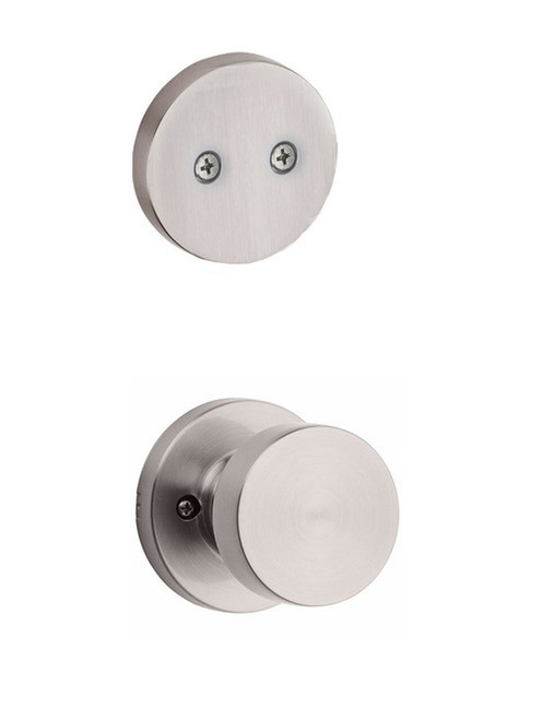 Kwikset 973PSKRDT-15 Dummy Interior Pismo Knob Trim with Round Rose Satin Nickel Finish