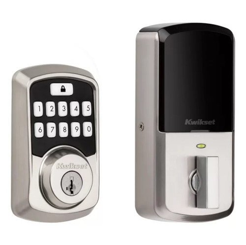 Kwikset 942BLE-15S Aura Bluetooth Keypad Electronic Deadbolt Satin Nickel Finish