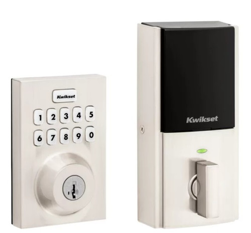 Kwikset HC620CNT-ZW700-15 Touchpad Electronic Deadbolt with Z-Wave Satin Nickel Finish